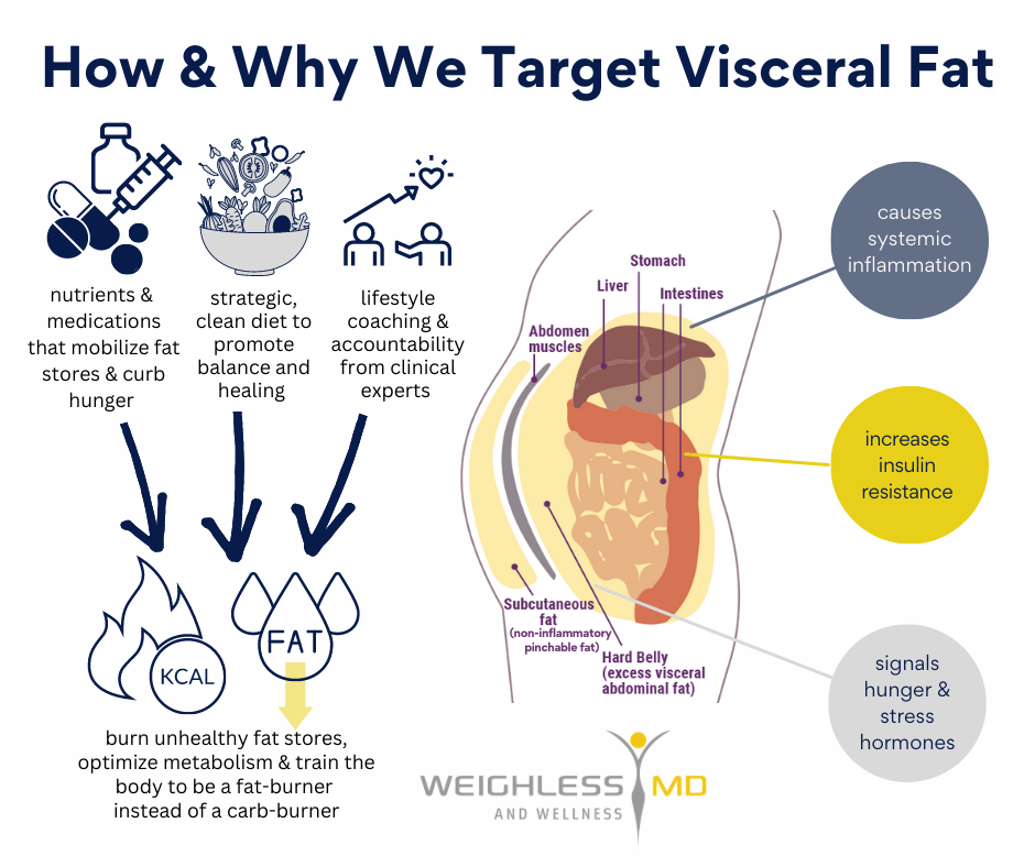 Semaglutide Shots helping with visceral fat weight loss